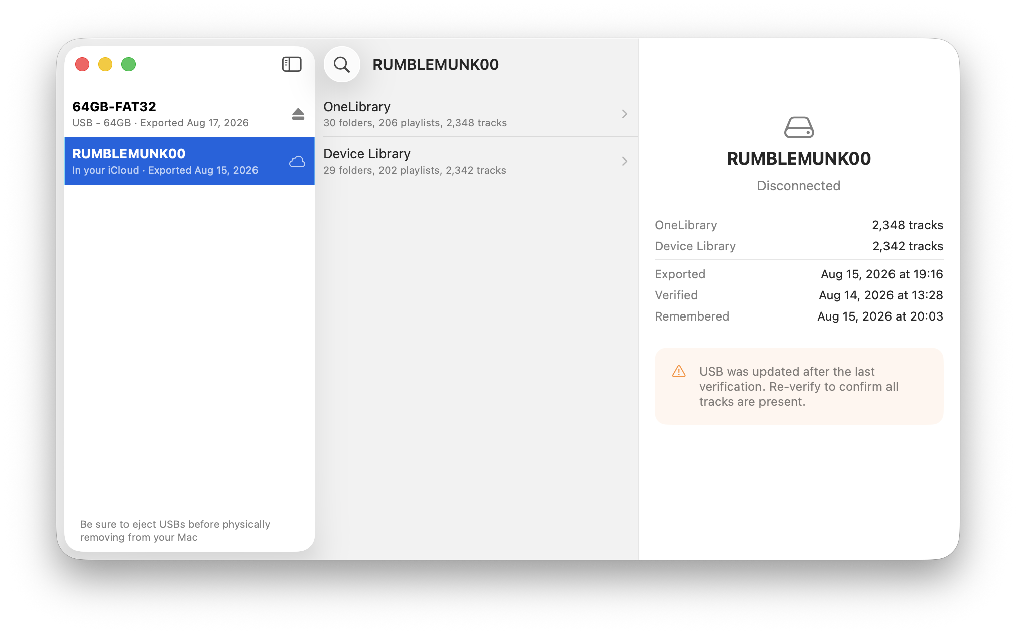 A verified library, on Mac