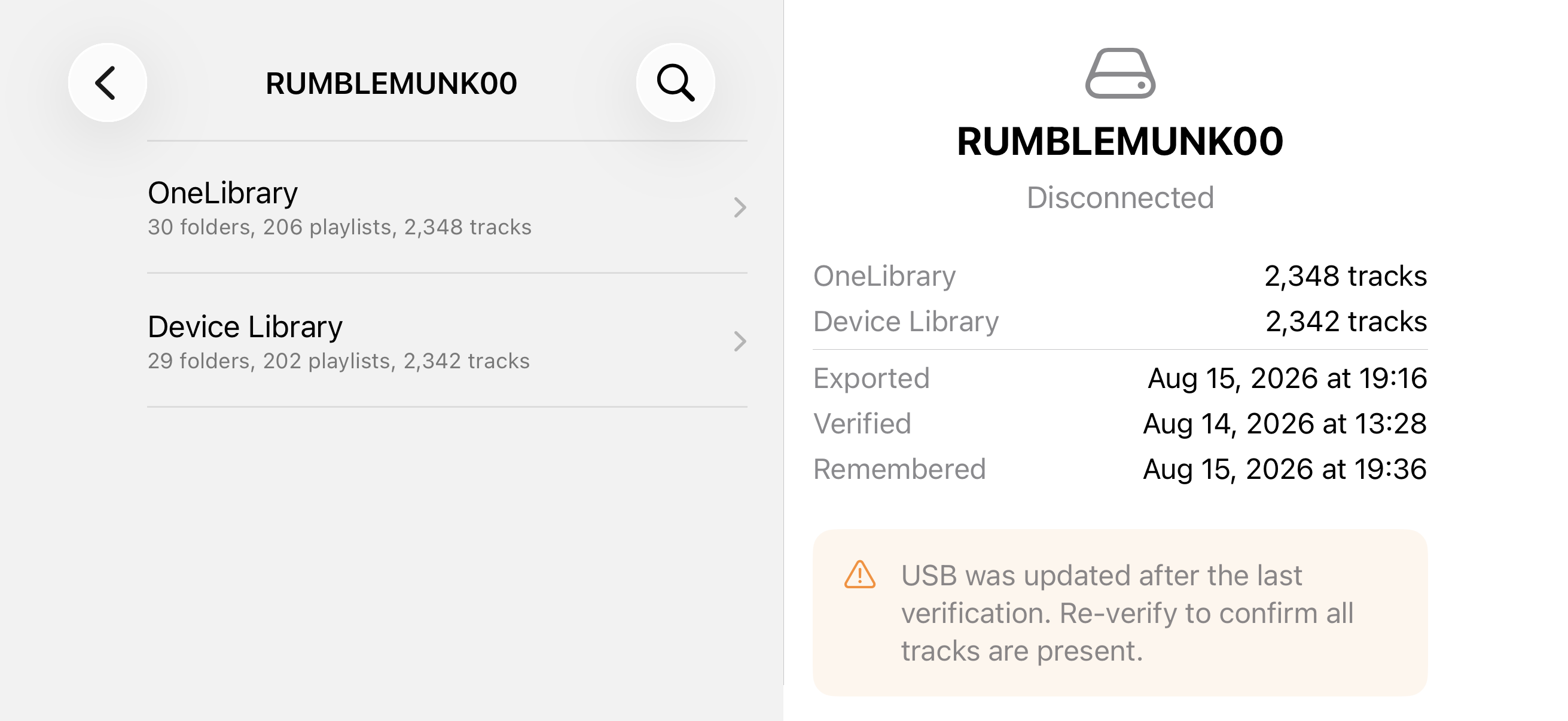 A verified library, on iPhone