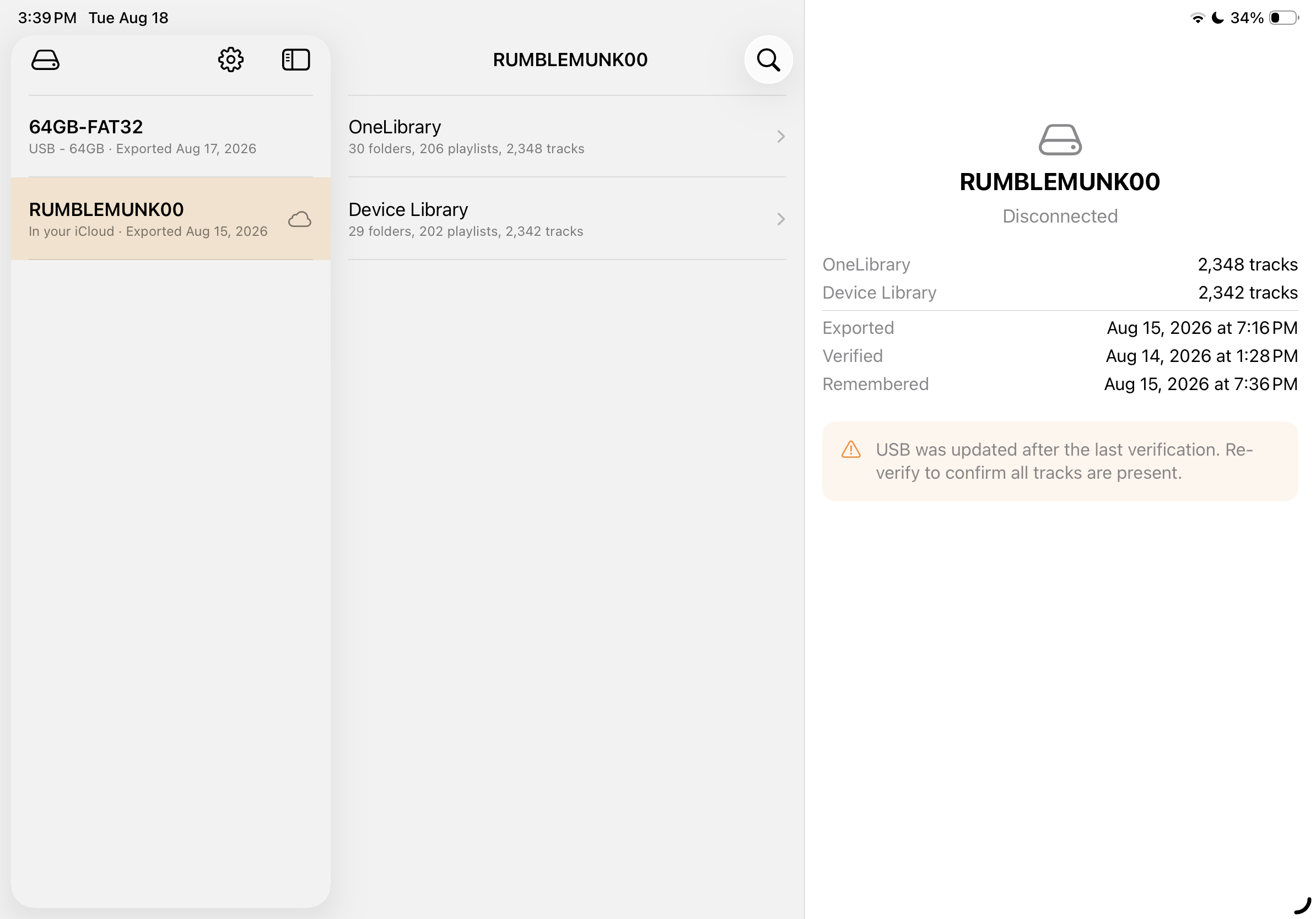 A verified library, on iPad